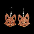 Fox Glittered Earrings