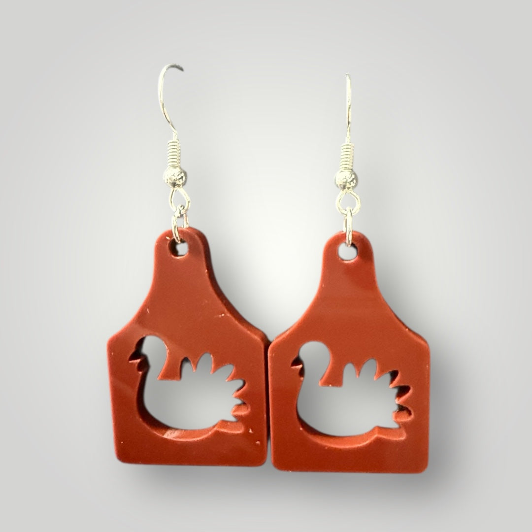 Turkey Cutting Board Earrings