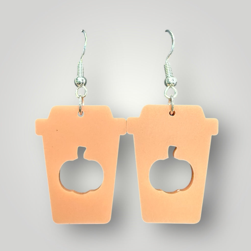 Pumpkin Spice Coffe Earrings