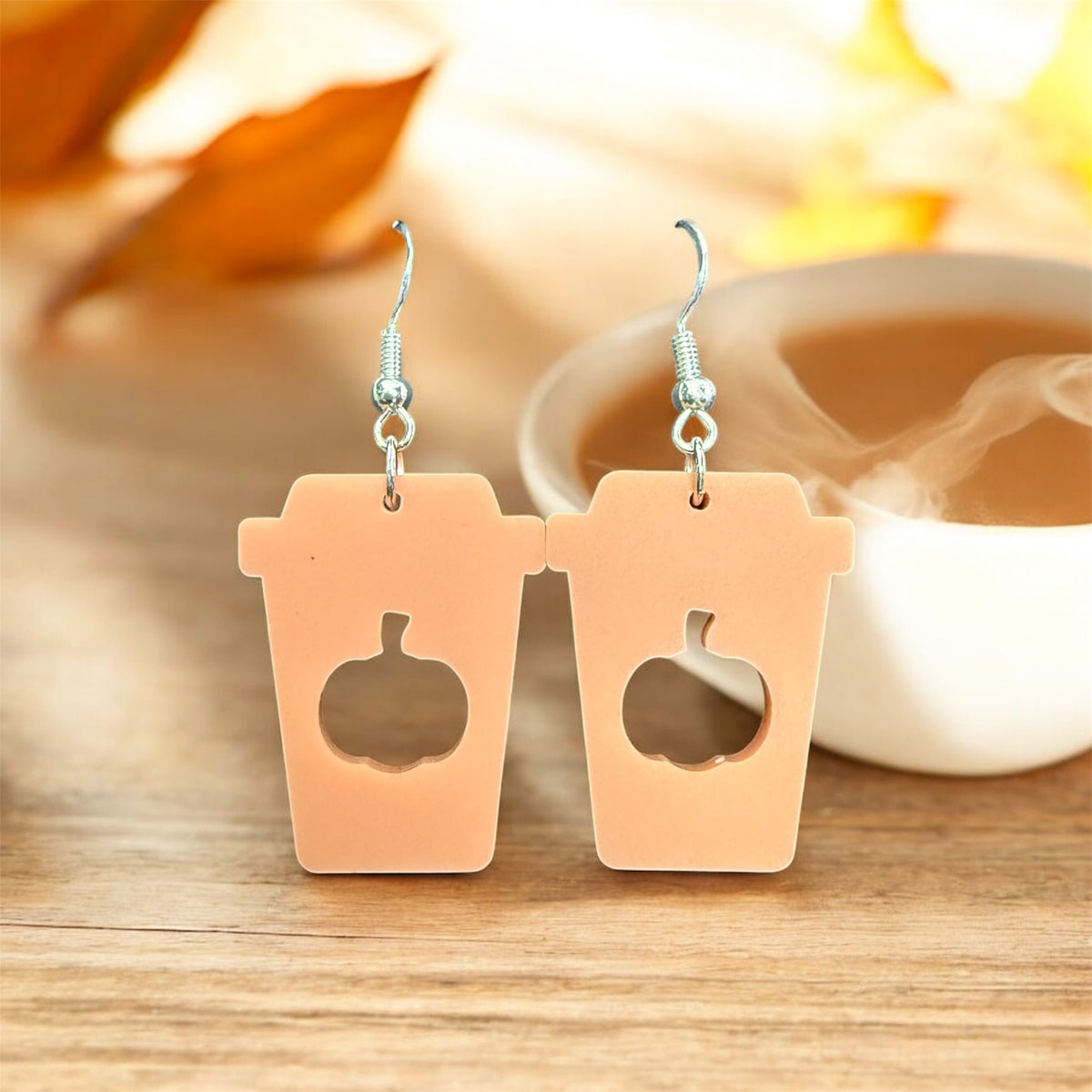 Pumpkin Spice Coffe Earrings