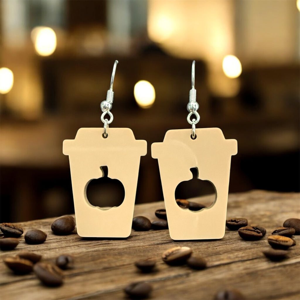 Pumpkin Spice Coffee Earrings