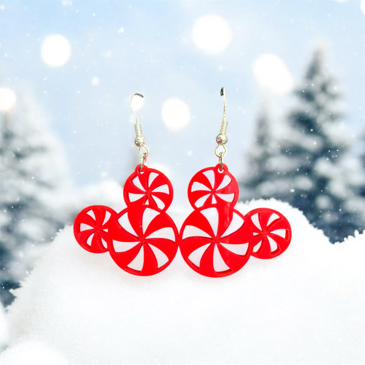 Peppermint Mouse Earrings