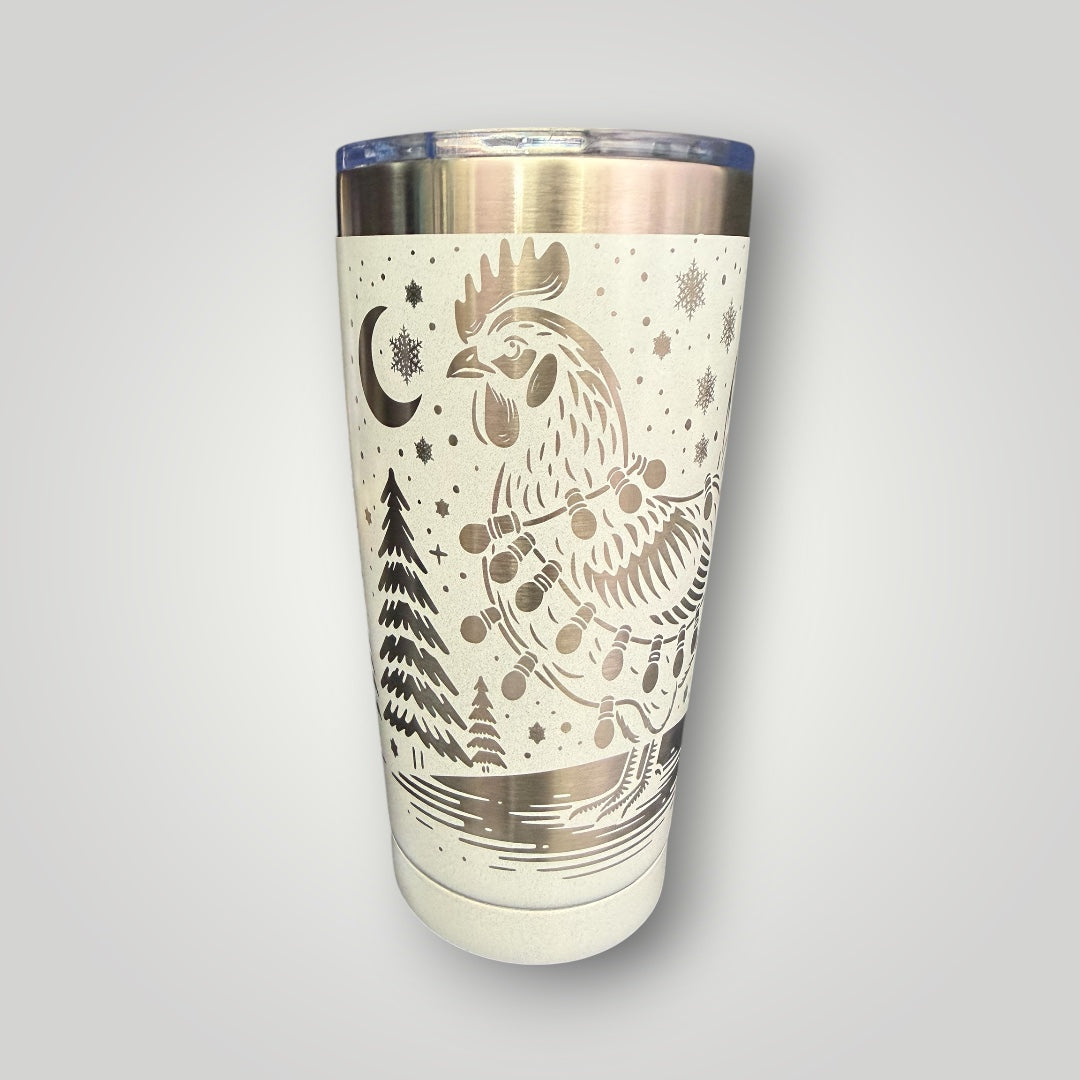 Holiday Chicken Tumbler 20oz