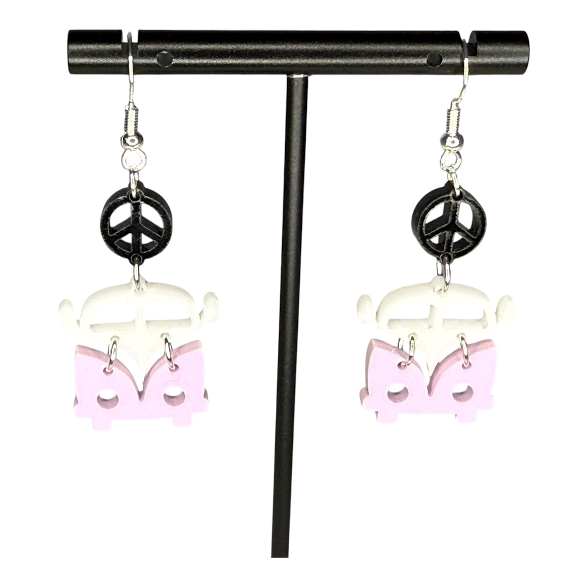 Hippie Bus w/ Peace Earrings